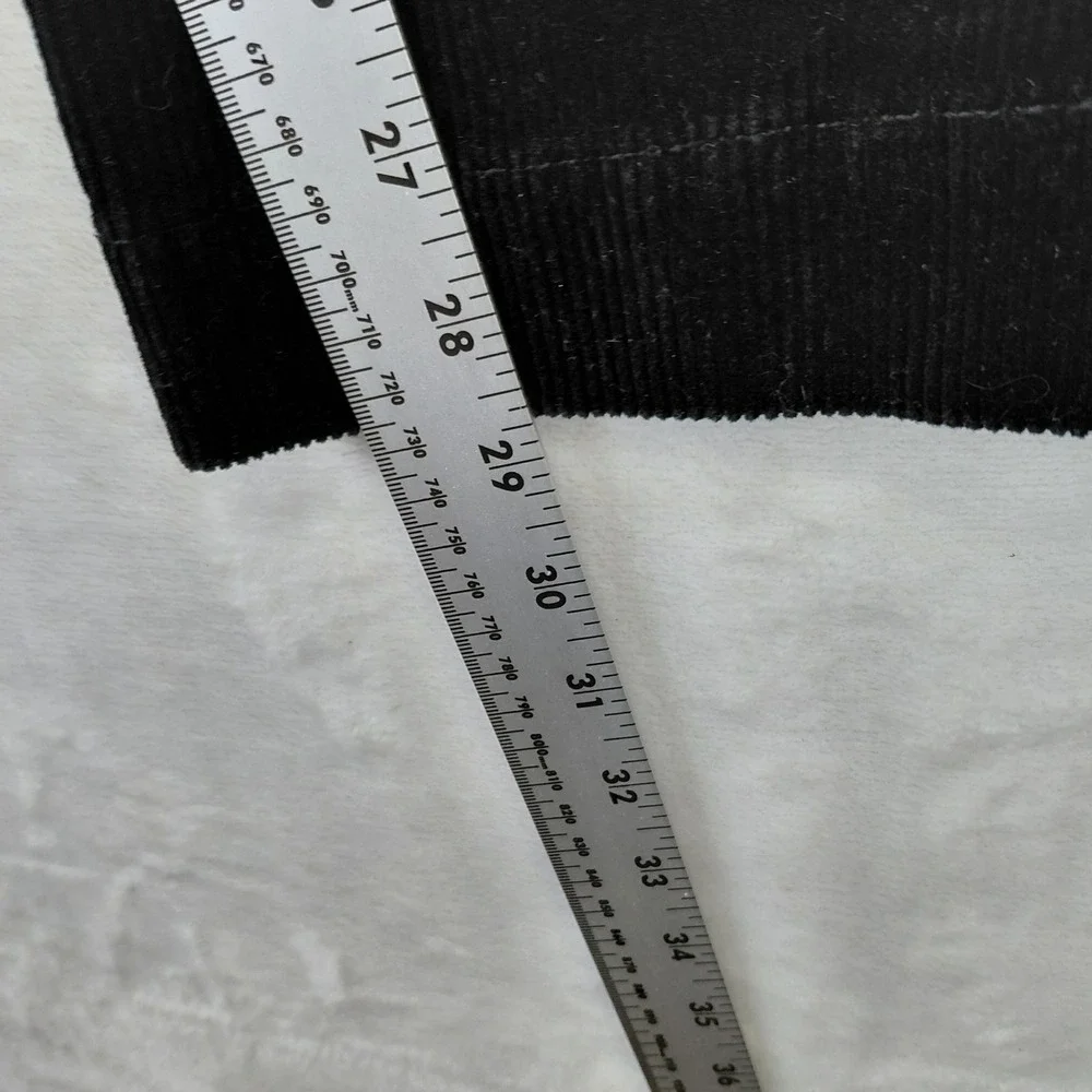 Polo Ralph Lauren Men Black Corduroy Stretch Straight Fit Pants 40/30 Tonal Pony
